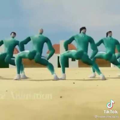 Moldy squid game but it's a tiktok and the music is sassier