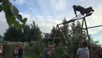 Going full circle on a swing set