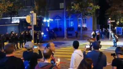 Swiss protesters against 