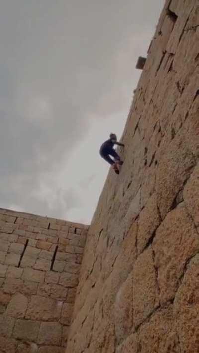 Scaling an ancient wall in a single bound.