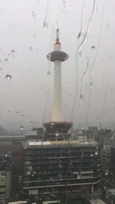 A rainy day in Kyoto.
