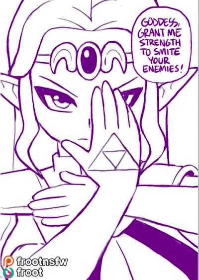 link no esta asi que ahora zelda debe pelear contra ganondorf