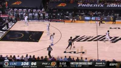 [Highlight] Reggie Jackson knocks down the deep 3 then throws down the hammer to put the Clippers up 12