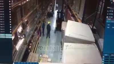 Forklift Accident Leaves Worker Crushed By Pallet