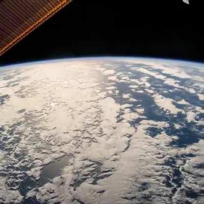 The Pacific Ocean from 253 miles above the Earth's surface.