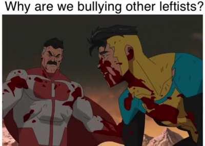 Voishe when he does the leftist infighting