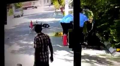 WCGW if you sanitize a running bike with sanitizer containg alcohol