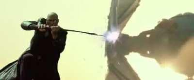 Kylo Ren chose a wrong person to run over (xpost /r/starwarsgifs)