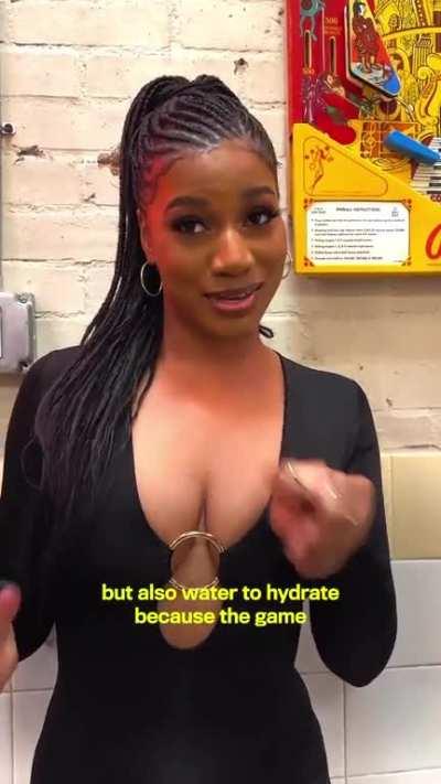 Taylor doing an interview with GQ sports