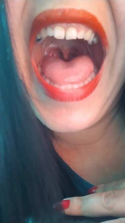 I found you. Come with mommy to my mouth little one