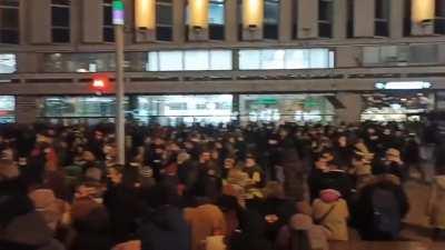 Russian people started to hold anti-war demonstrations