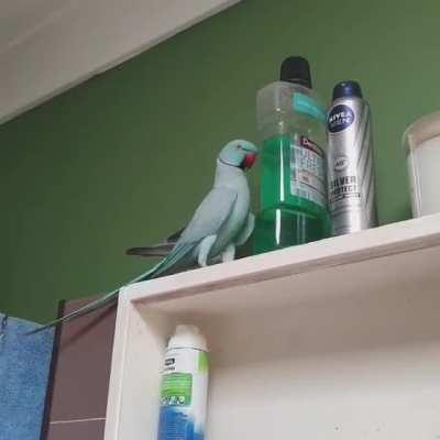 When you're banned from using the mouthwash