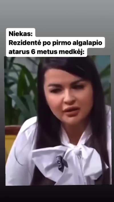 rezidente po pirmos algos 🙈