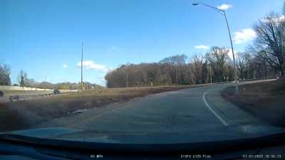 Got a dash cam last month. Never seen anything this crazy in person until now.