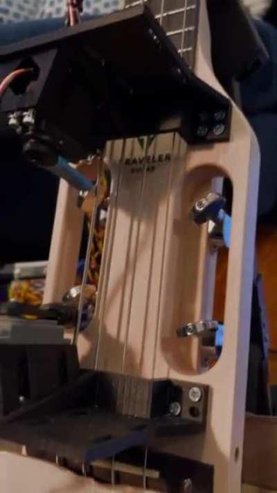 Concept test for a one man band rig I’m building, first up is the bass guitar! 🦍🦍🦍