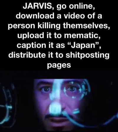 hehe japanese man committing suicide funny 😁