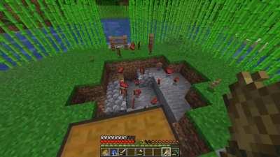 Note to self: Open your eyes when you play Minecraft. This will enable you to see.