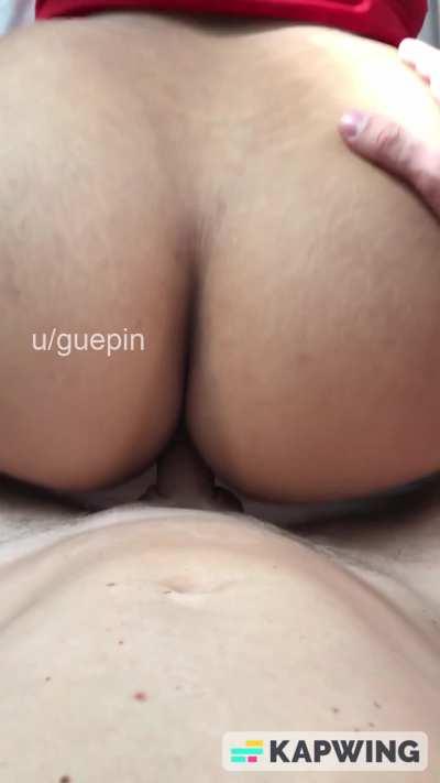 As a white guy, my favourite ever creampie in a 19y/o big booty mixed Brazilian chick 🤤👩🏽‍🦱🍑 (sound on, click redgifs link)