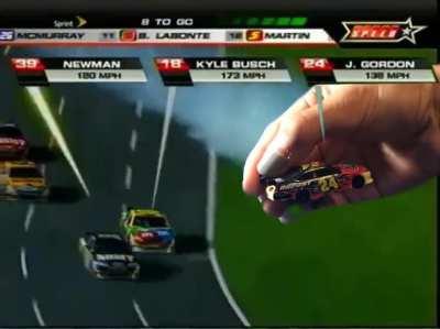 that iconic all-star race crash but it's my jeff gordon usb stick