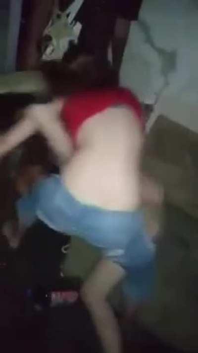 Ruthless beatdown at a trap house