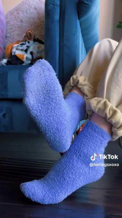 Blue socks