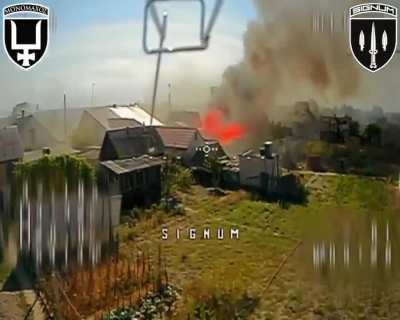 Ukrainian fiber-optic FPV drones struck Russian soldiers in the Lyman direction. SIGNUM Battalion. 31.10.2025