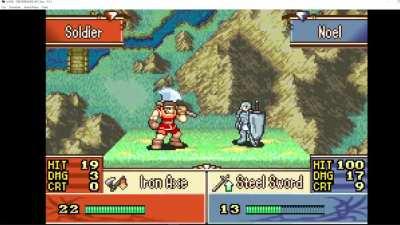 I was able to get the Rushia portrait working 100% for Fire Emblem. In the process, I was able to make Danchou and a working battle animation for her. I still need to color her palette better though lol