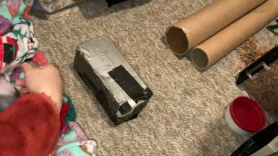 My talented pet rat Chickpea is learning to twist (spin the opposite direction)!