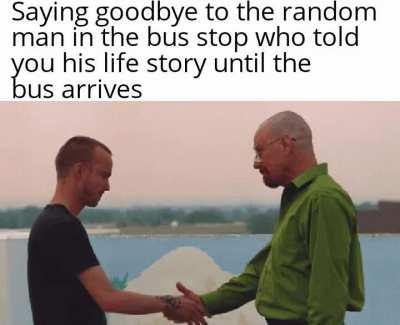 Goodbye nice stranger