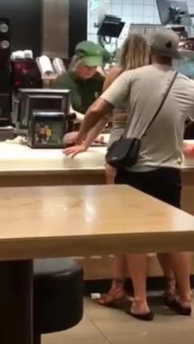 Fucking at McDonald's counter while ordering