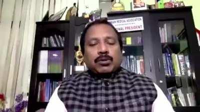 Hindus in gujarat are smearing cow dung over their bodies to prevent coronavirus.