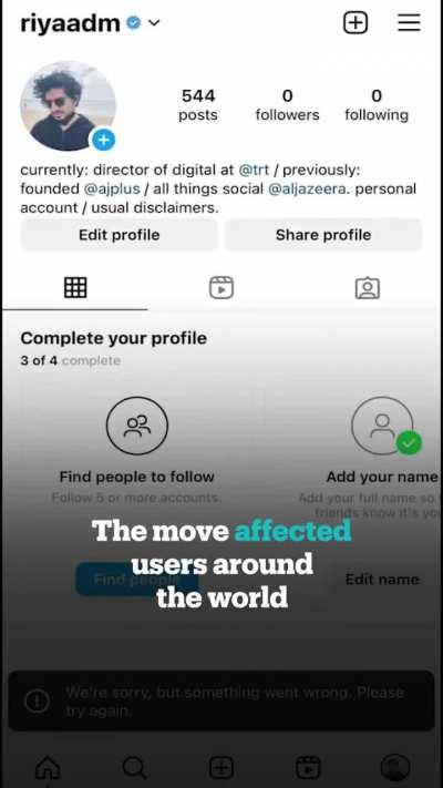 The social media platform disabled numerous accounts that posted content referring to Israel's 