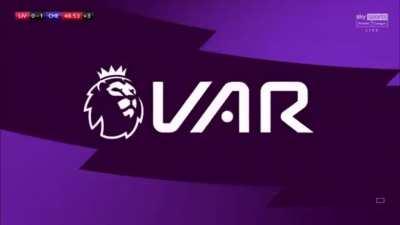 Anthony Taylor full monitor check for penalty and red card.