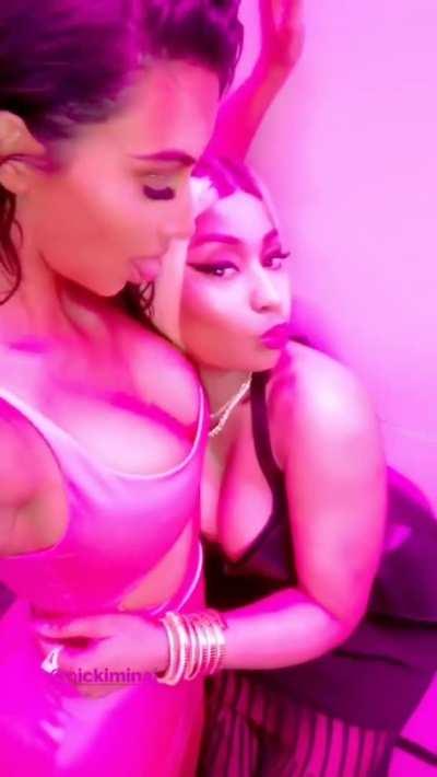 Kim Kardashian and Nicki Minaj 
