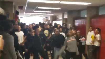 Teacher teaches students to dance '' Thriller ''. This happened in 2019 before quarantine!