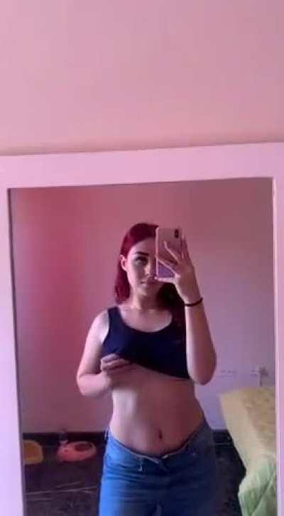 Please feed on my boobs as you're breeding me