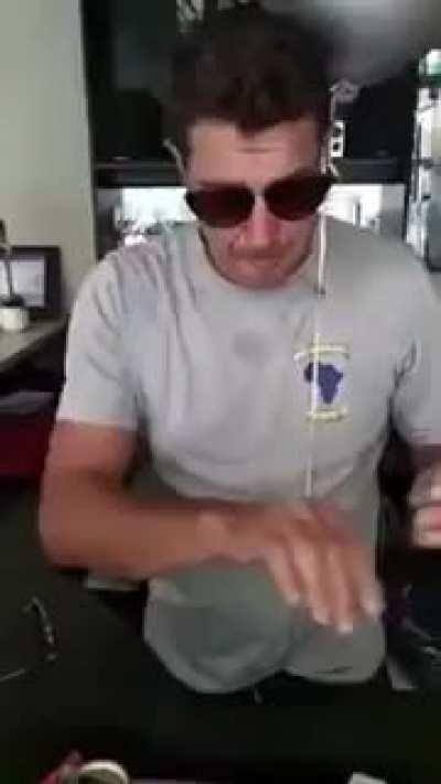 Guy takes literally every drug within a minute!