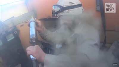 Footage taken from the headcam of an Islamic State fighter who died in while battling Kurdish peshmerga troops.