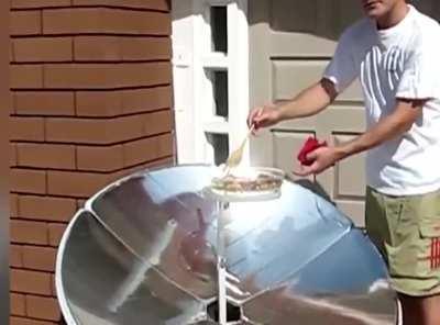 to cook using the power of the sun