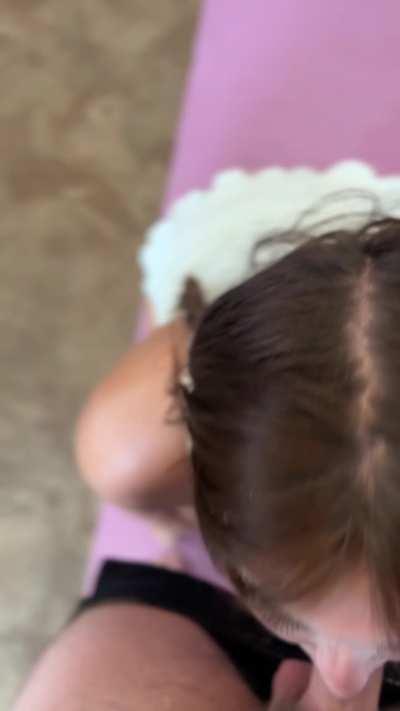 He grabbed my pigtails and fucked my throat!