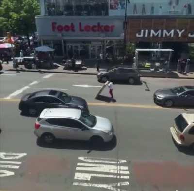 WCGW leaving the back door of an Amazon Truck wide open