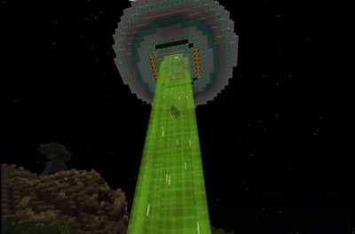 So I made a UFO that randomly appears and abducts any mob including players (with sound)