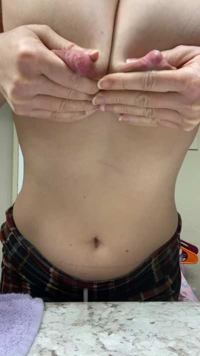 So full the milk is spraying out 