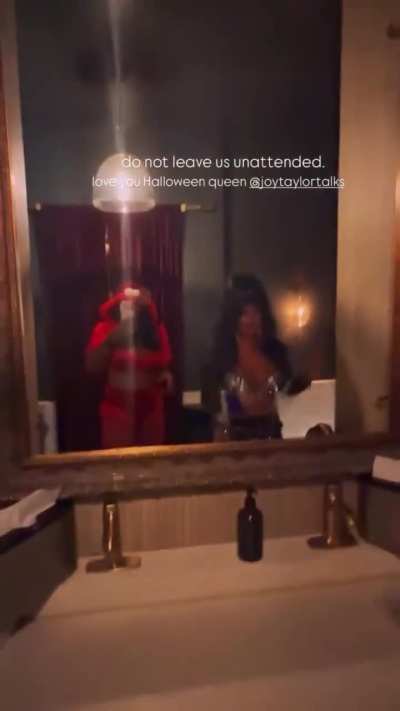 With her friend Monique for Halloween event, from IG 10.31.2025