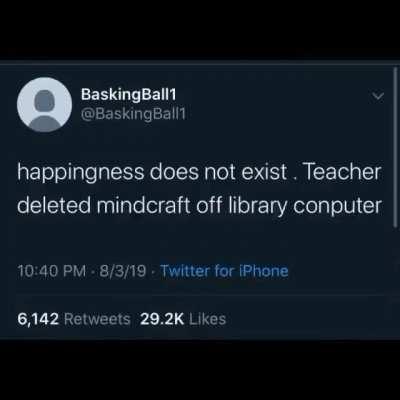 a mindcraft sad history