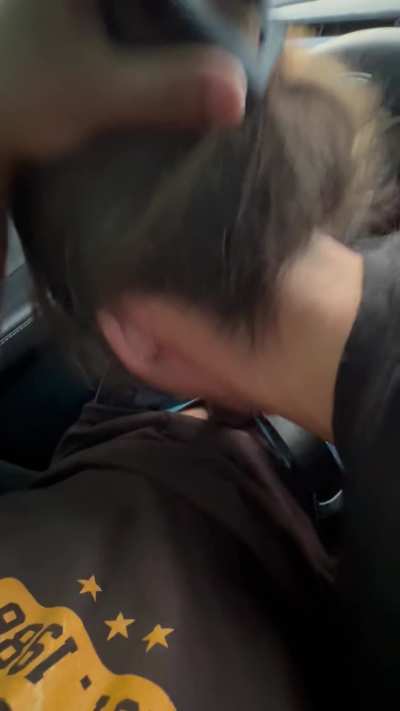 Waiting for his car to charge 