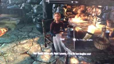 This is probably the meanest thing I've ever done in Skyrim