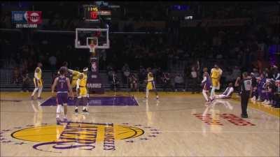 [Highlight] Crowder draws foul on AD and gets Lakers to waste their challenge