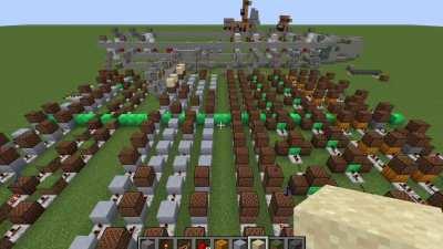 I got inspired by Keralis's note block request for 'What is Love' and made a version using piston tapes to control the parts