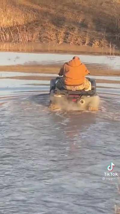 HMF while I drive this quad through a puddle.
